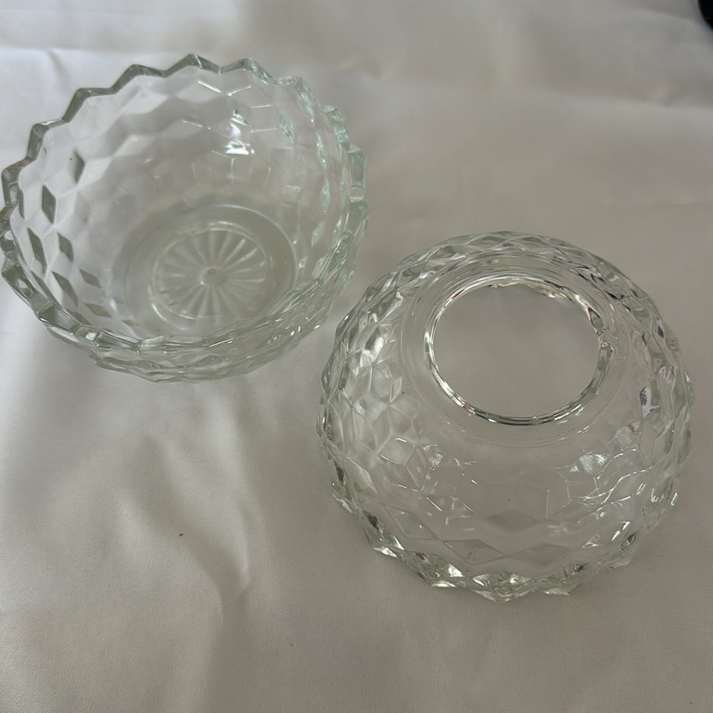 Vintage Fostoria Crystal Fairy Lamp - Picture 2 of 3